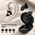 Earplug shown in the ear, with four ear tip sizes XS S M L